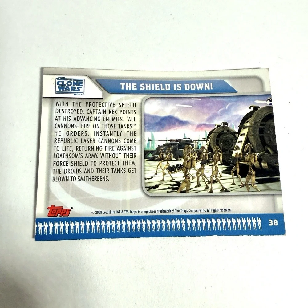 Star Wars Clone Wars Card Lot Topps 2008 Ahsoka Yoda Obi Wan 5 Cards